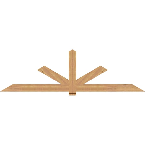 Ekena Millwork Kennewick Timber Gable Bracket, Western Red Cedar, 108"W x 31 1/2"H x 1 1/2"D x 5 1/2"F, 7/12 Pitch GBW108X31X0206KEN00SWR - main